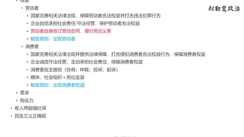 2024高三政治刘勖雯一轮暑秋复习，百度网盘分享