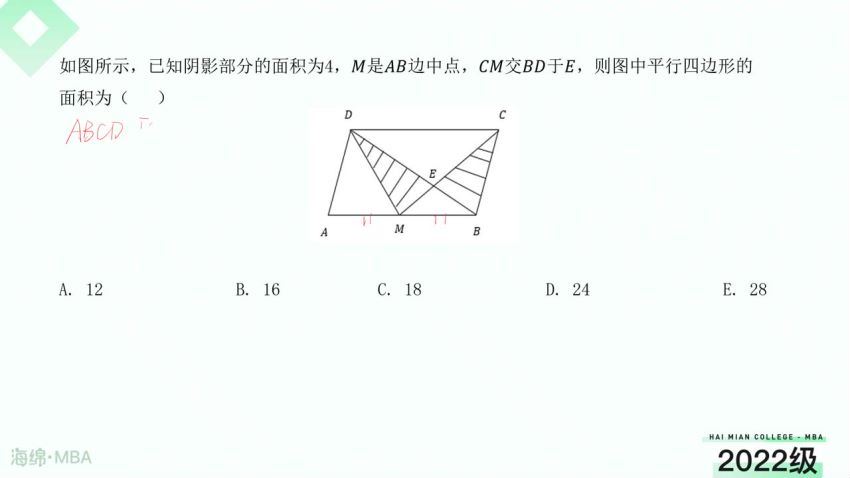 2023考研管理类：【海绵】MBA，百度网盘分享