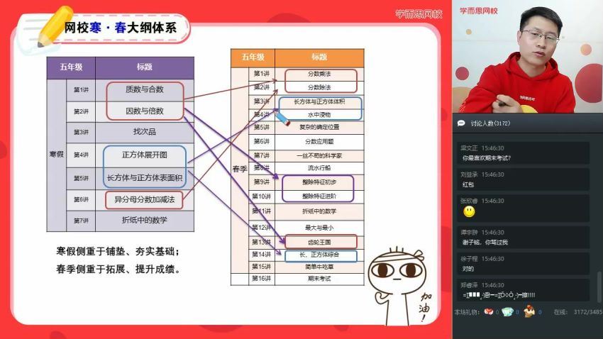 【2020-寒】五年级数学目标A+班（张新刚） 完结，百度网盘分享