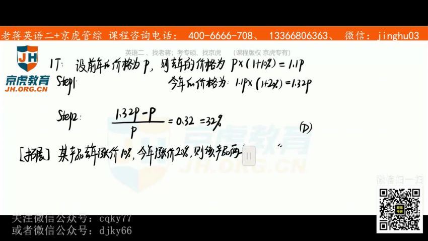 2023考研管理类：京虎管综冲刺密训，百度网盘分享