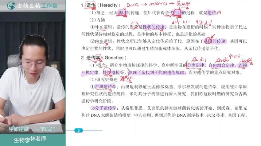 2024高三生物李林2024满分遗传培优营，百度网盘分享