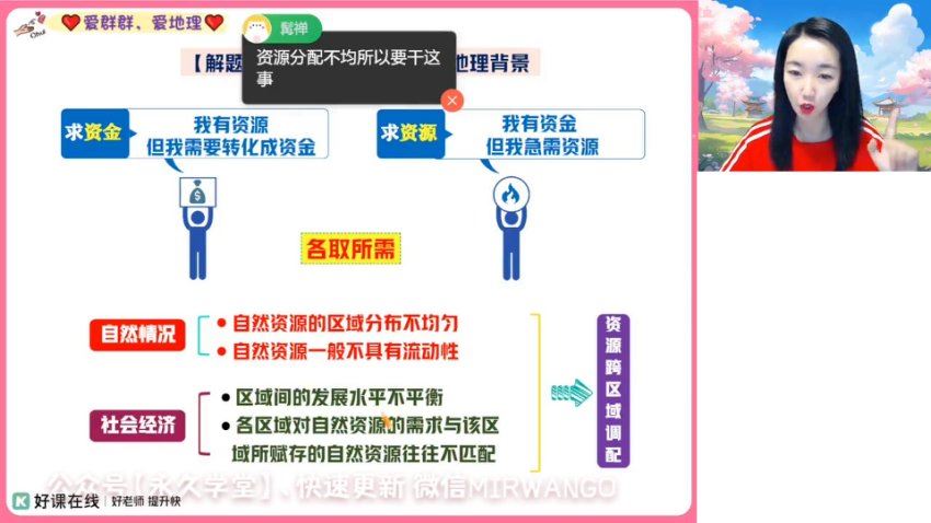 2024高二地理王群春季班，百度网盘分享