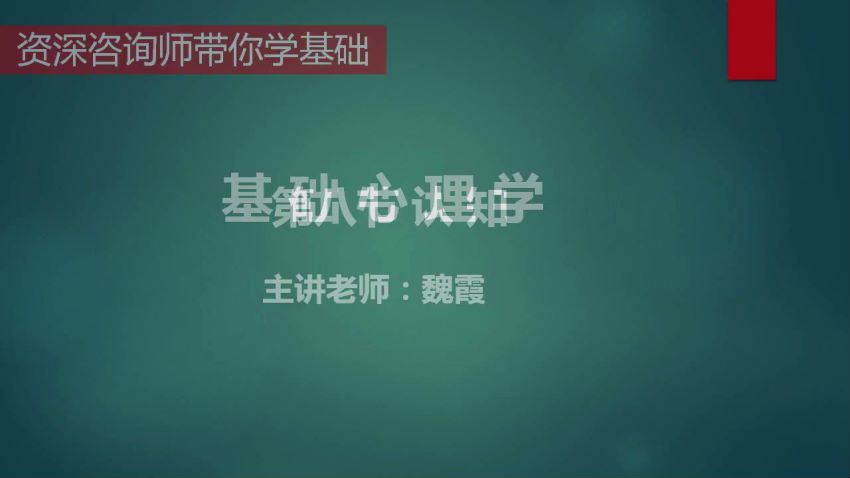 魏霞 从理论到应用——心理咨询必修实务，百度网盘分享