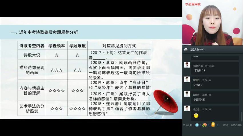 学而思-任佳2019秋初三语文直播课（完结），百度网盘分享