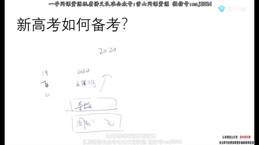 2023高三腾讯课堂数学宋超全年班，百度网盘分享