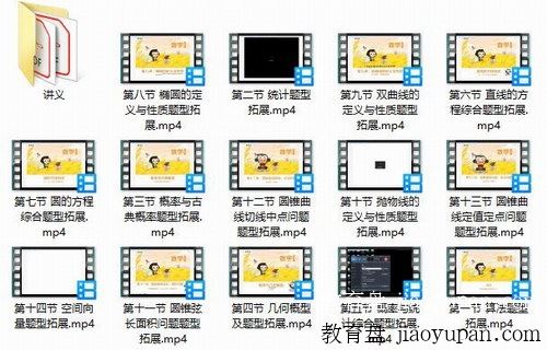 [百度云网盘]高二猿辅导秋季班理科韩乾数学（高清视频）【附讲义】