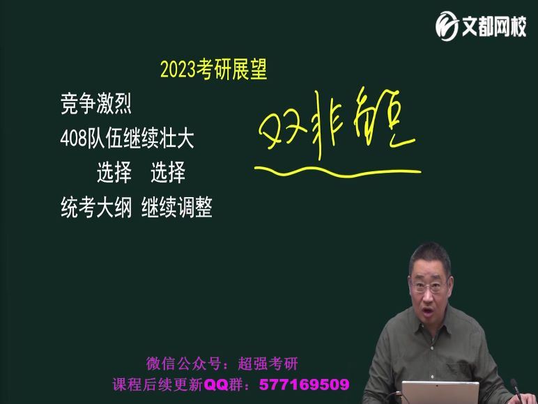 2023考研计算机：文都计算机特训班，百度网盘分享