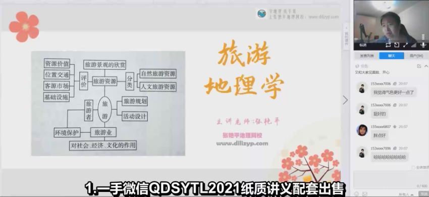 张艳平2021高考地理春季班 (3.12G)，百度网盘分享