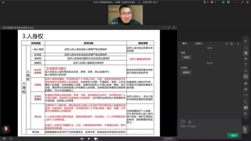 2024高三政治郑关飞一轮复习秋季班,百度网盘分享