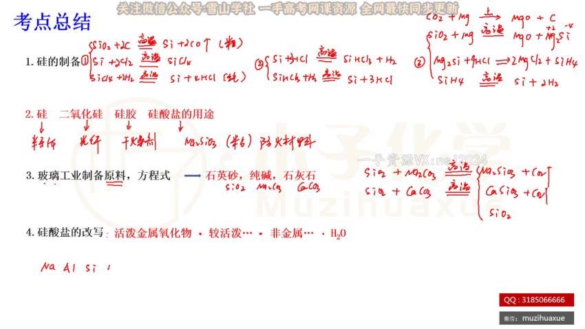 2023高三腾讯课堂化学木子全年班，百度网盘分享