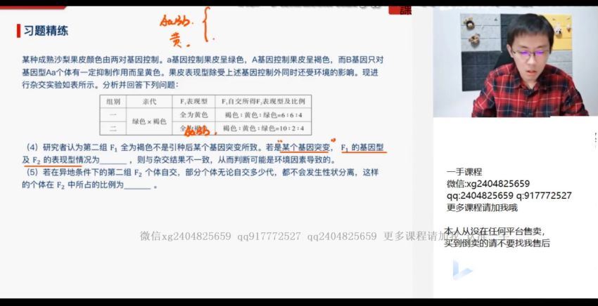 张鹏2021高三生物春季清北班 (20.25G)，百度网盘