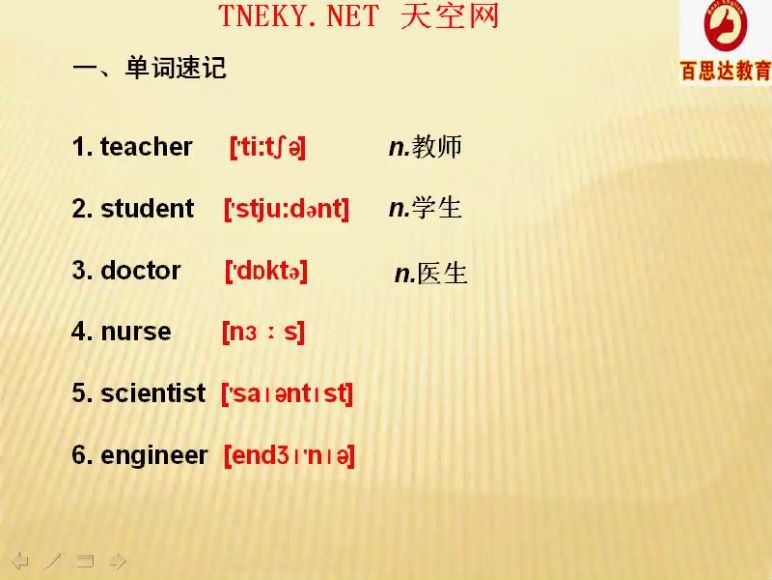 百思达教育英语词汇入门小学1000词汇54讲 (1.31G)，百度网盘分享