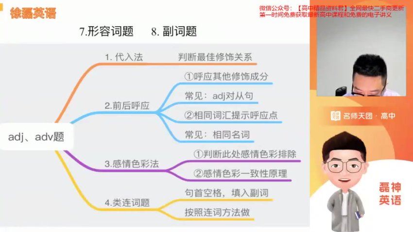 2024高三英语徐磊一轮秋季班，百度网盘分享