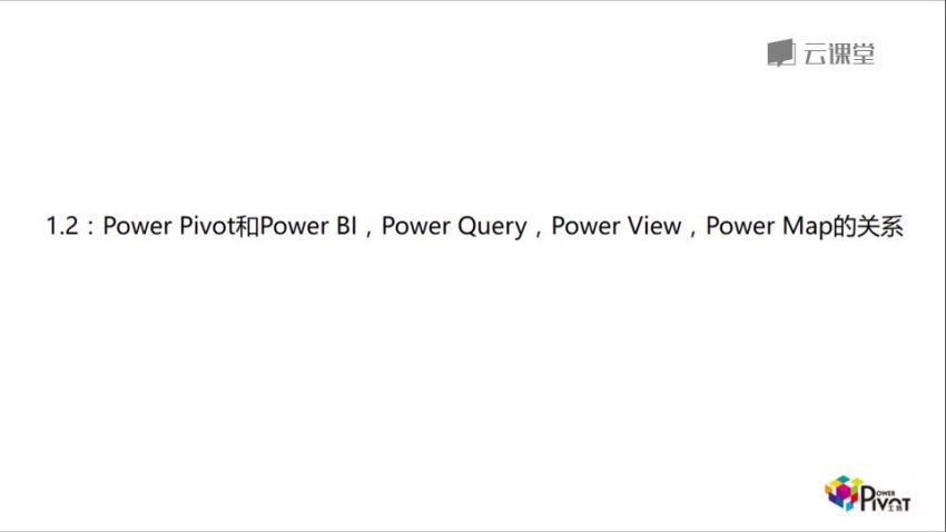 网易云课堂： Excel Power Pivot建模分析_基础篇，百度网盘分享