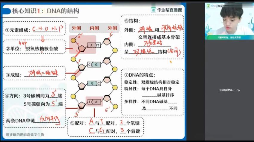 2021作业帮高一生物邓康尧春季班(4.38G)，百度网盘分享